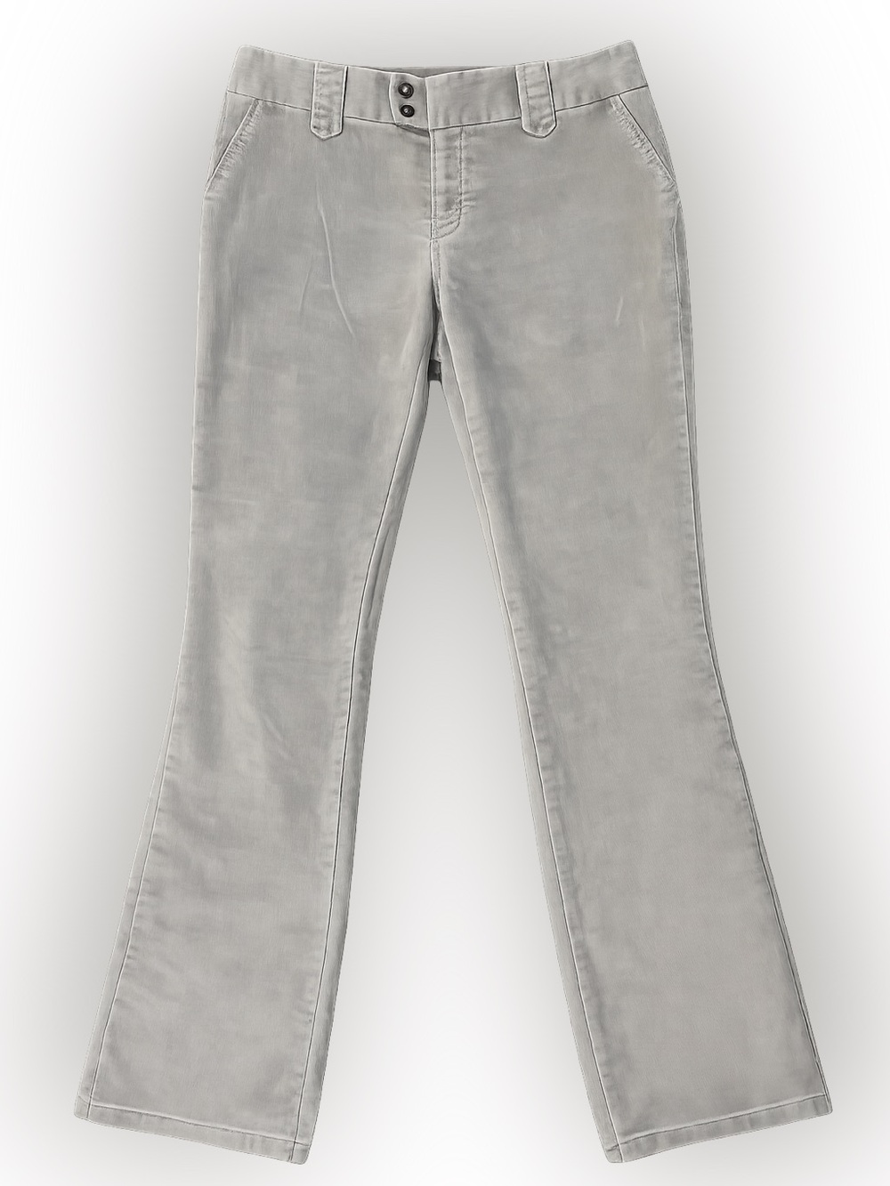 Vintage Y2K GAP Stretch Olive Corduroy Flare Pants Size 8 2006